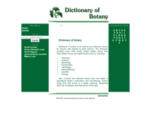 Tablet Screenshot of botanydictionary.org